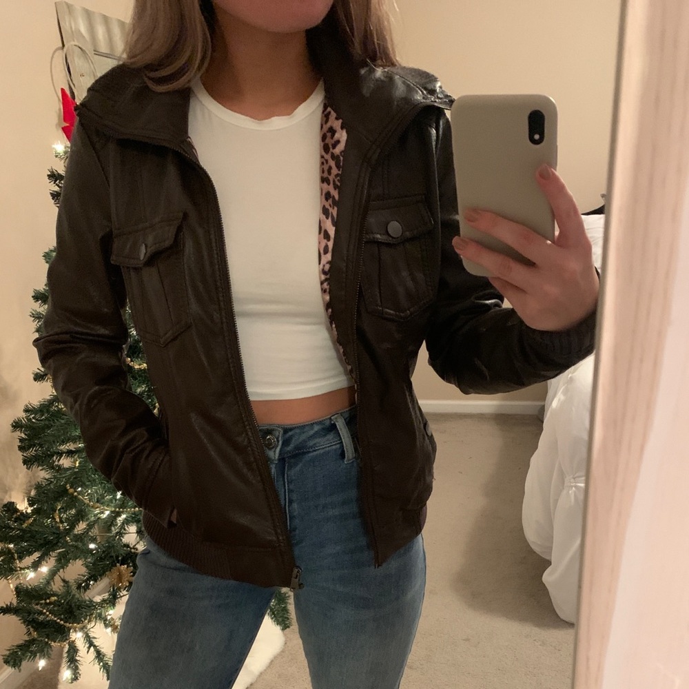 Ci sono brown leather jacket
